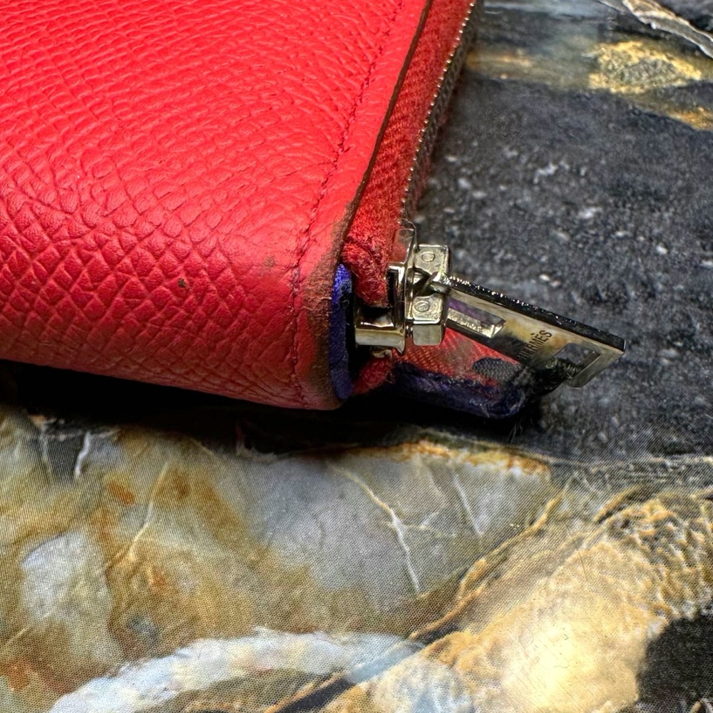 Hermes Red Leather Women’s Wallet - Picture 3 of 12